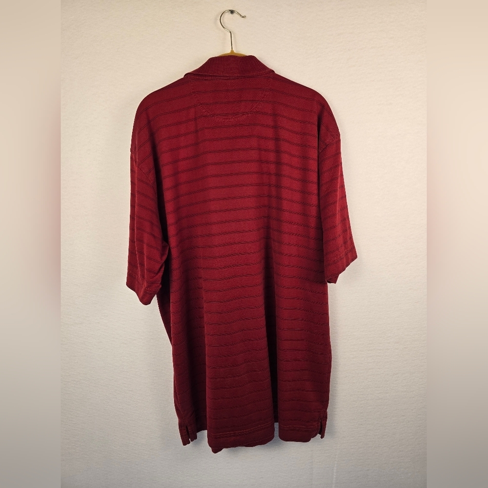 CUTTER &BUCK Houston Texans Red S Sleeve 1/4 Button Polo Shirt. Mens XL - Picture 7 of 7